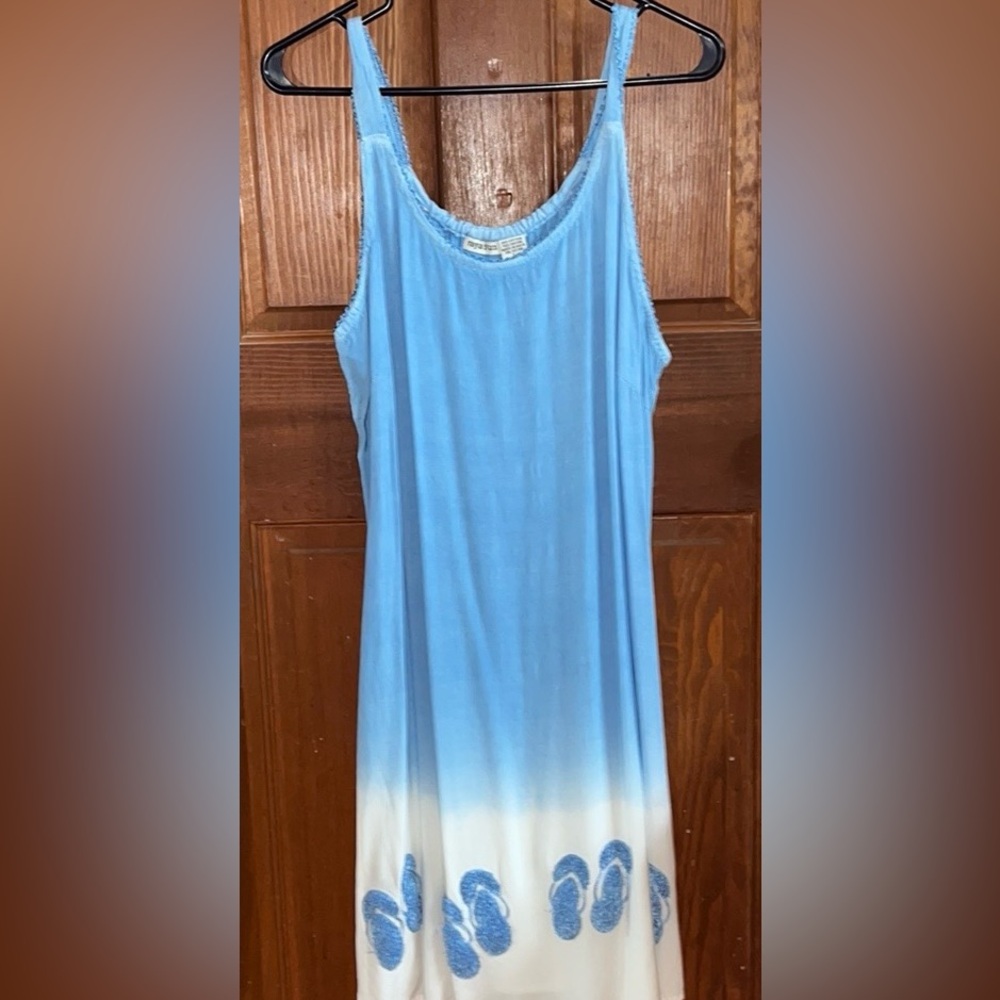 Ombré tank dress/beach cover up